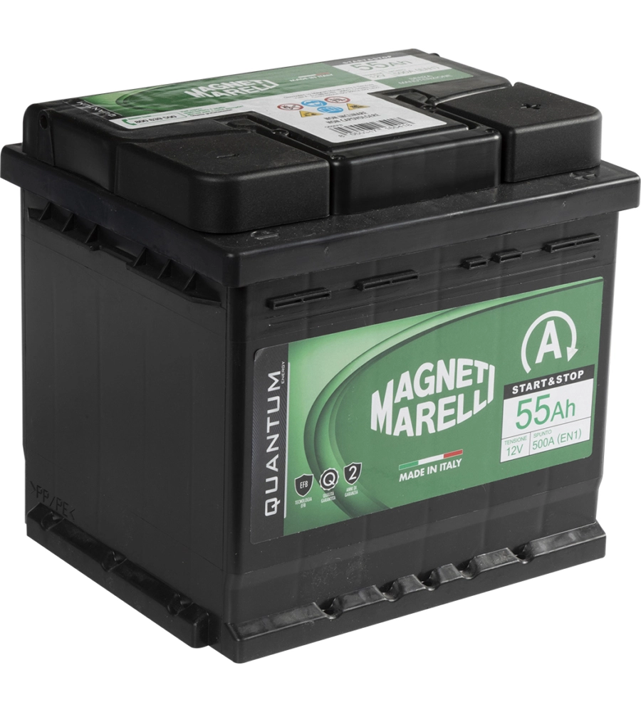 Magneti marelli batteria per auto start&stop 55ah 12v 500a en1 per cassetta l01